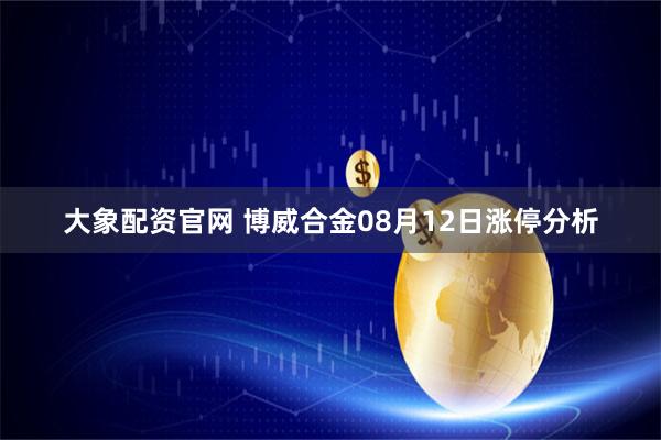 大象配资官网 博威合金08月12日涨停分析